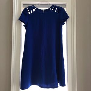 Juniors blue short dress